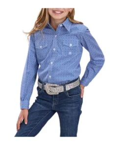 Roper Girls' Amarillo Button Down Shirt