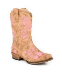 Roper Little Girls' Riley Flowers Boot