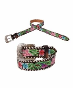 Circle Y Girls' Vibrant Garden Belt