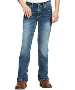 Ariat Boys' B4 Relaxed Coltrane Boot Cut Jean