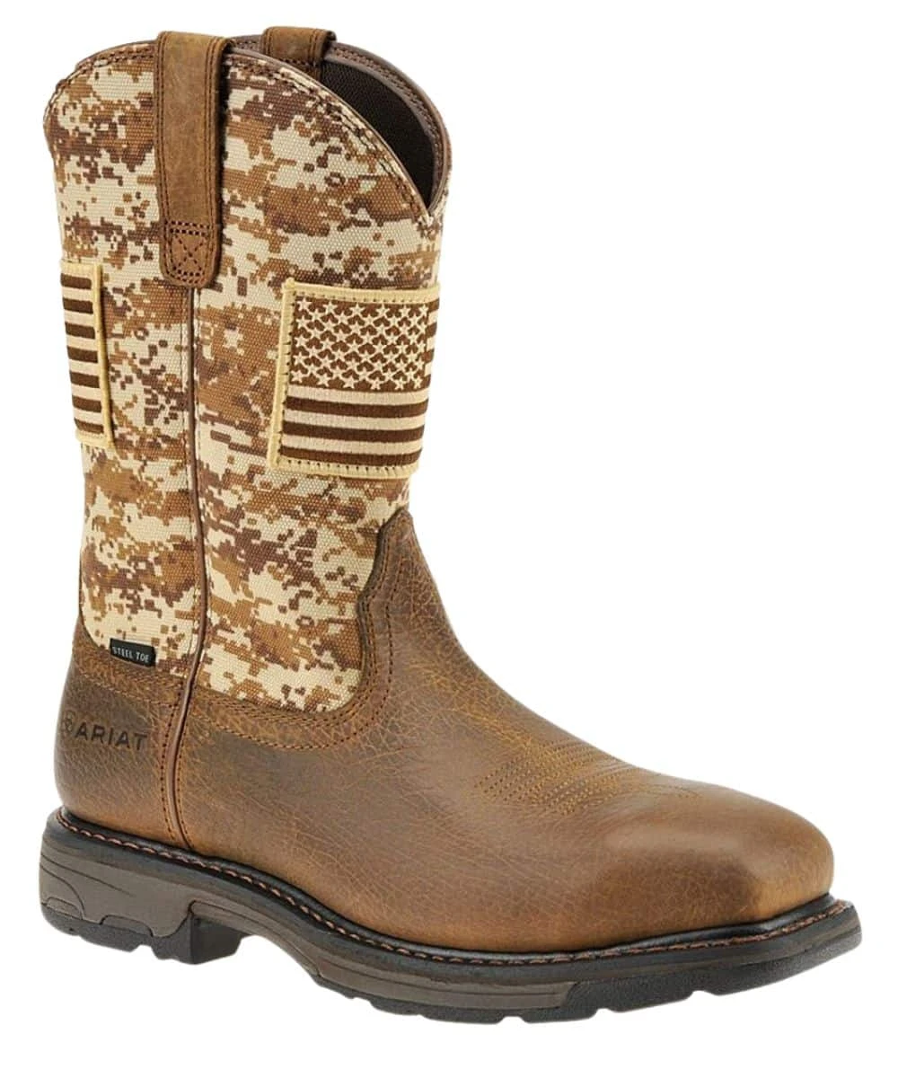 Ariat Men's WorkHog Patriot Steel Toe Work Boot 1 Ariat Men's WorkHog Patriot Steel Toe Work Boot