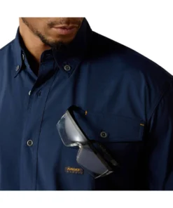 Ariat Men's Rebar VentTEK DuraStretch Button Down Work Shirt 6 Ariat Men's Rebar VentTEK DuraStretch Button Down Work Shirt -Cowpokes Onlines.com 10025388 c