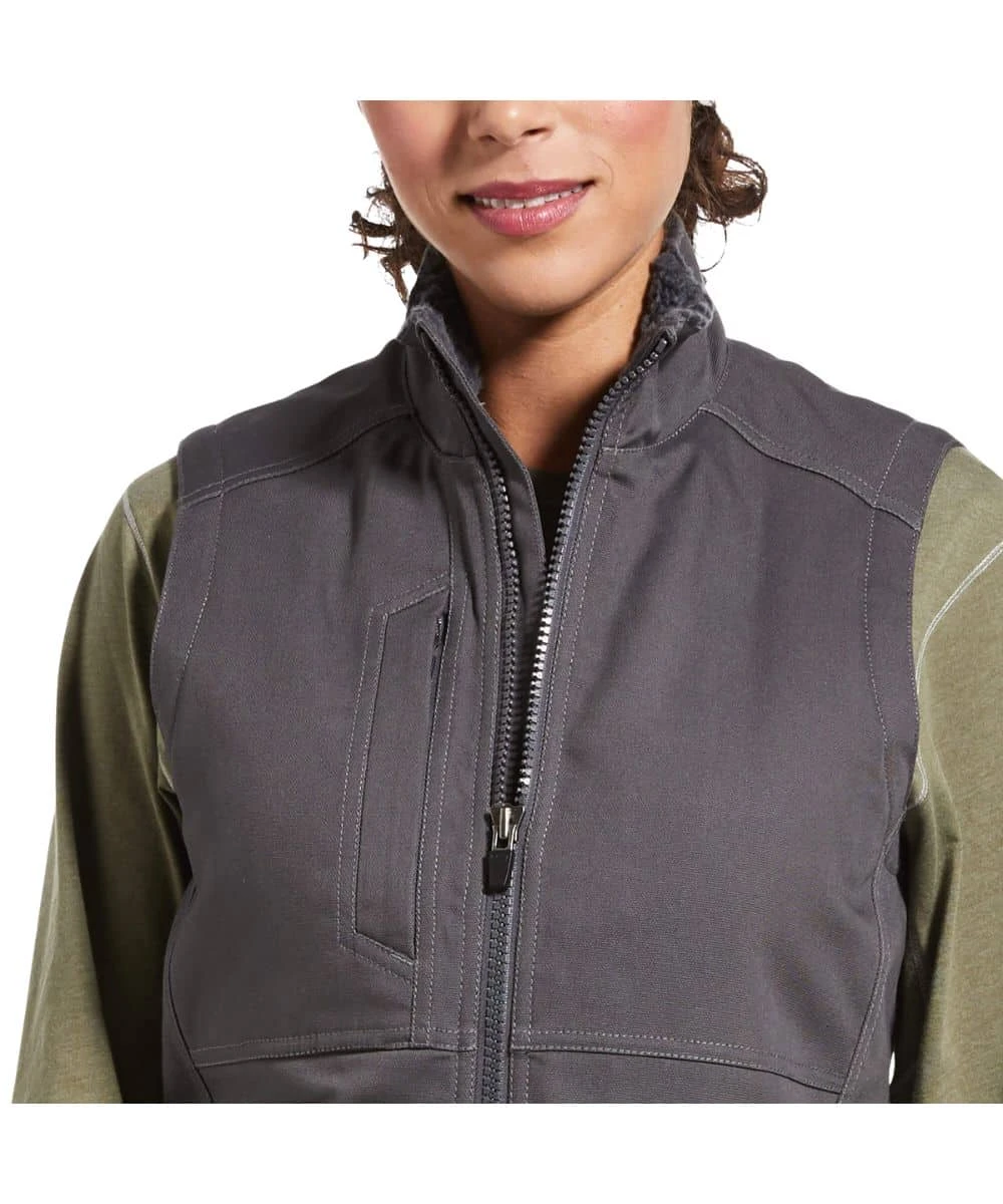 Ariat Women's Rebar DuraCanvas Insulated Vest 3 Ariat Women's Rebar DuraCanvas Insulated Vest - Image 3