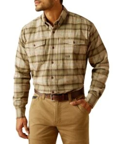 Ariat Men's Rebar Flannel Work Shirt