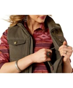 Ariat Women's Grizzly Quilted Vest -Cowpokes Onlines.com 10062267 c