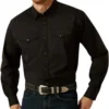 Ariat Men's Refined Slub Fitted Snap Shirt