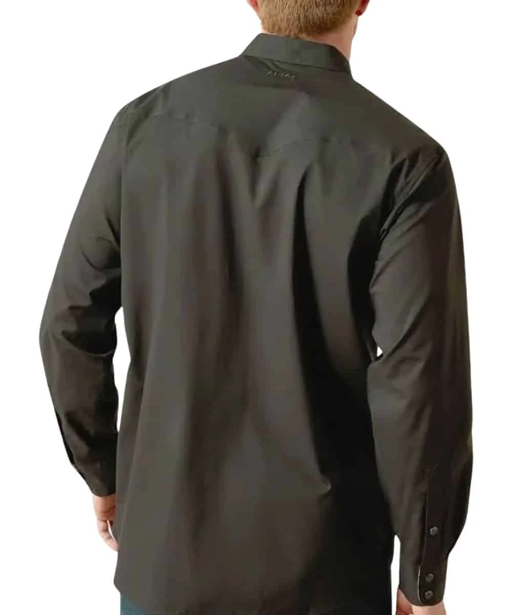 Ariat Men's Refined Slub Fitted Snap Shirt 2 Ariat Men's Refined Slub Fitted Snap Shirt - Image 2