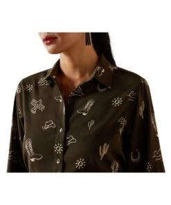 Ariat Women's Homestyle Blouse -Cowpokes Onlines.com 10062904 c