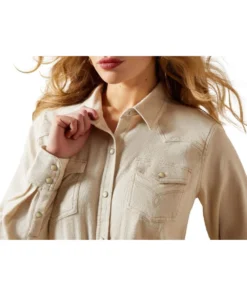 Ariat Women's Papyrus Western Snap Shirt -Cowpokes Onlines.com 10065865 c
