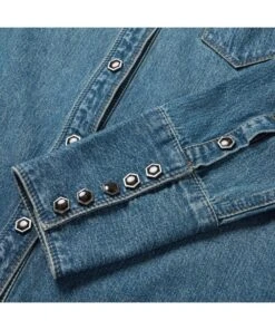 Stetson Women's Denim Snap Shirt 5 Stetson Women's Denim Snap Shirt -Cowpokes Onlines.com 11 050 0594 9363 c