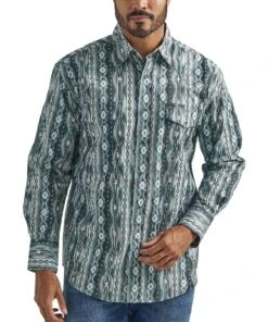 Wrangler Men's Checotah Western Snap Shirt
