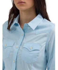 Wrangler Women's Western Button Down Shirt -Cowpokes Onlines.com 112358015 c