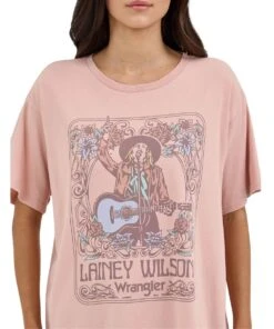 Wrangler Women's Retro Lainey Wilson Tee -Cowpokes Onlines.com 112361044 c