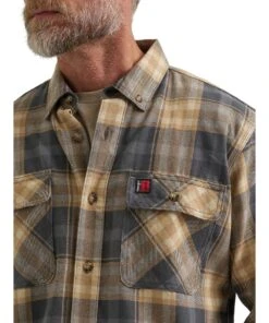 Wrangler Men's Riggs Flannel Work Shirt -Cowpokes Onlines.com 112366286 c