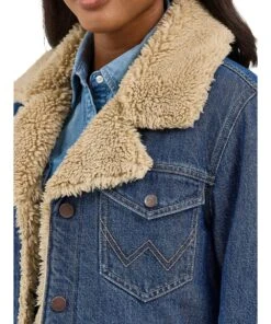 Wrangler Women's Western Denim Range Coat -Cowpokes Onlines.com 112367333 c