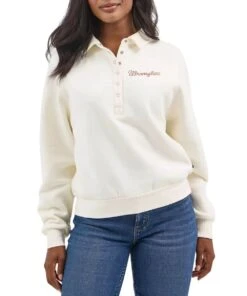 Wrangler Women's Retro Collared Pullover