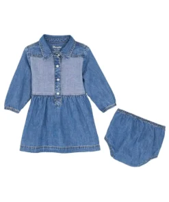 Wrangler Baby Girls' Western Denim Dress