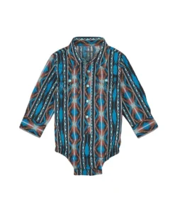 Wrangler Infant Boys' Checotah Western Snap Onesie