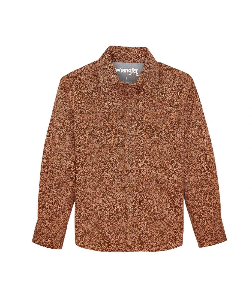 Wrangler Boys' 20X Western Snap Shirt 1 Wrangler Boys' 20X Western Snap Shirt