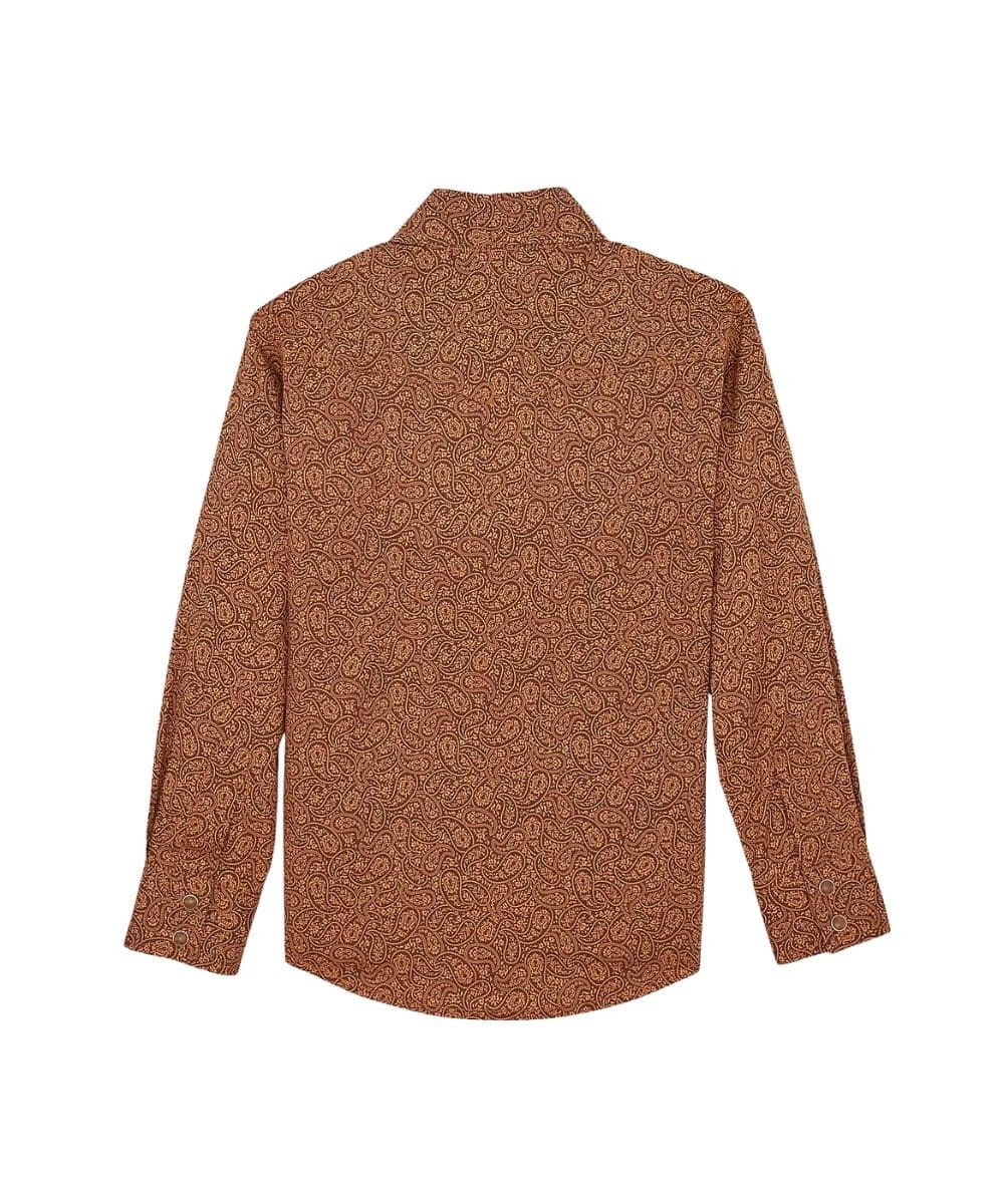 Wrangler Boys' 20X Western Snap Shirt 2 Wrangler Boys' 20X Western Snap Shirt - Image 2