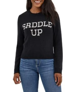 Wrangler Women's Retro Western Shrunken Sweater