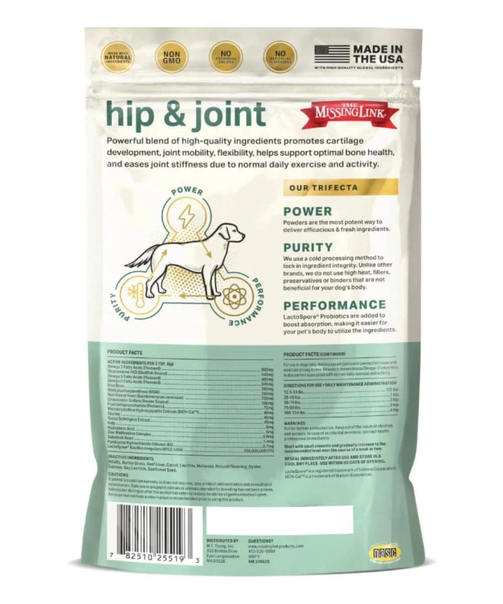 The Missing Link Hip & Joint Dog Supplement 2 The Missing Link Hip & Joint Dog Supplement - Image 2