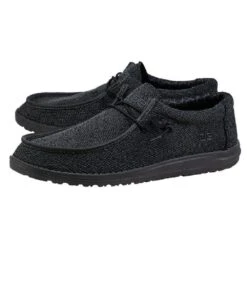 Hey Dude Men's Micro Total Black Wally Sox Shoe 5 Hey Dude Men's Micro Total Black Wally Sox Shoe -Cowpokes Onlines.com 150204942 b