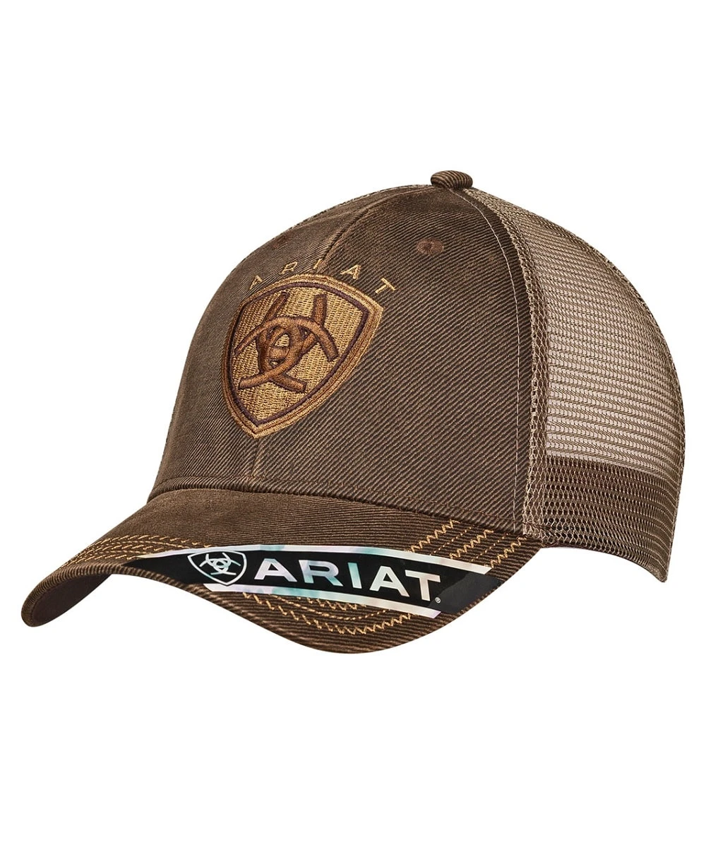 M&F Western Men's Ariat Oilskin Cap 1 M&F Western Men's Ariat Oilskin Cap