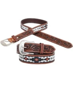 Circle Y Infinity Green Diamond Belt