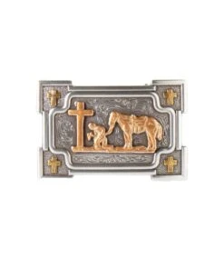 M&F Western Men's Nocona Praying Cowboy Buckle