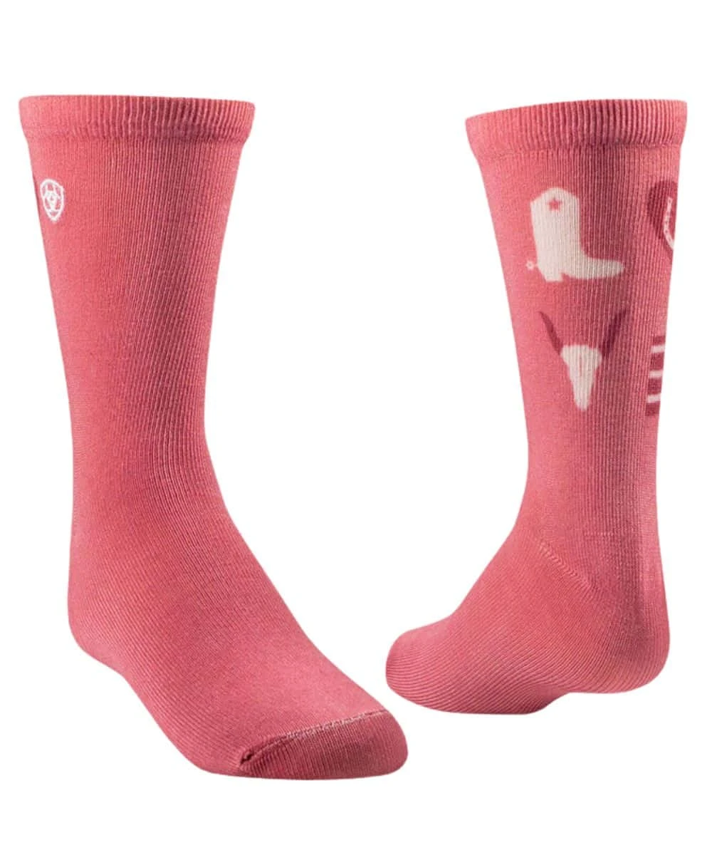 Nester Hosiery Girls' Ariat Crew Socks 2 Nester Hosiery Girls' Ariat Crew Socks - Image 2