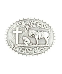 M&F Western Men's Nocona Cowboy Prayer Buckle
