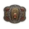 M&F Western Men's Nocona Chief Skull Buckle