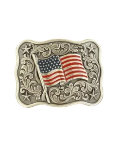 M&F Western Men's Nocona USA Flag Buckle