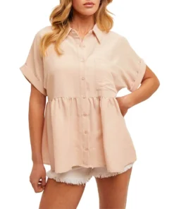 Hem & Thread Women's Babydoll Blouse
