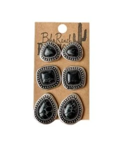 Boho Ranch Women's Southwestern Earring Set -Cowpokes Onlines.com 3PAIRER black