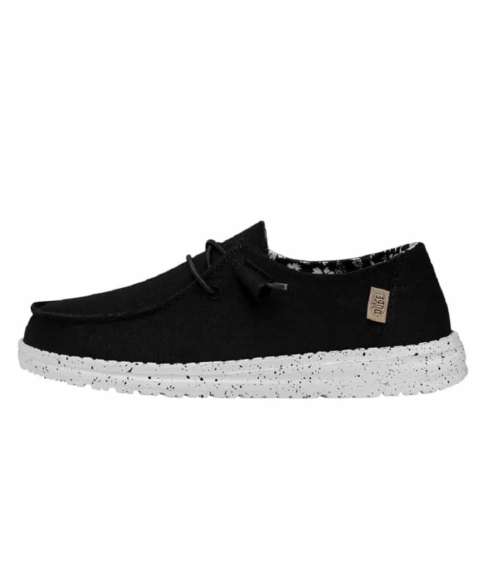 Hey Dude Women's Black Odyssey Wendy Wide Shoe 2 Hey Dude Women's Black Odyssey Wendy Wide Shoe - Image 2
