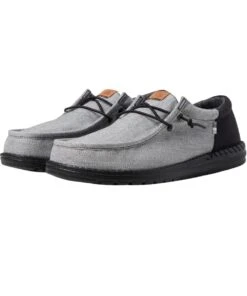Hey Dude Men's Gray Wally Funk Nylon Craft Shoe
