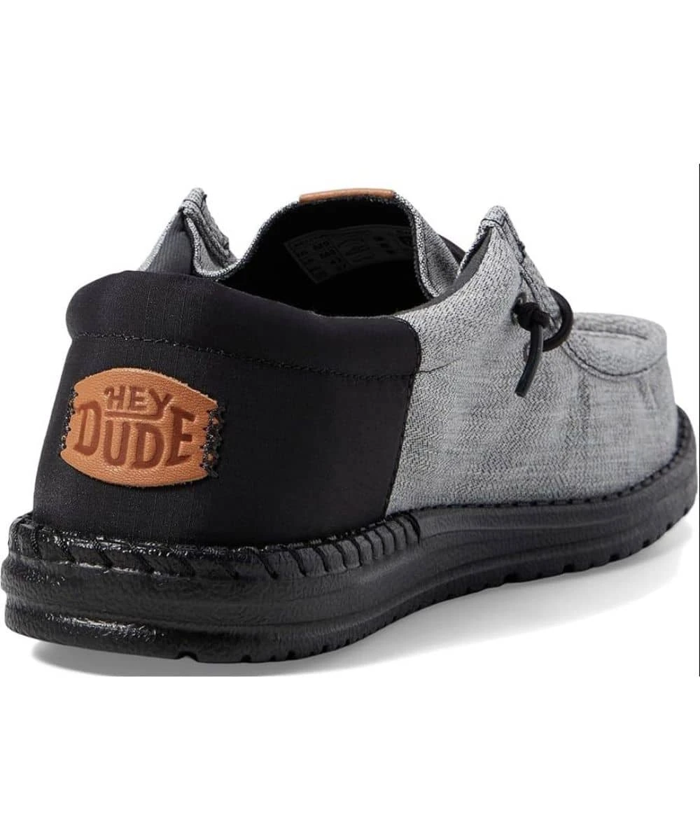 Hey Dude Men's Gray Wally Funk Nylon Craft Shoe 2 Hey Dude Men's Gray Wally Funk Nylon Craft Shoe - Image 2
