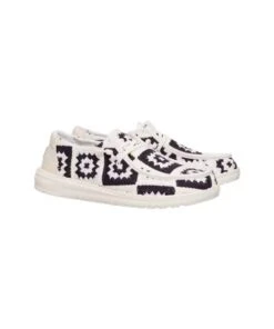 Hey Dude Women's Wendy Cottage Crochet Shoe