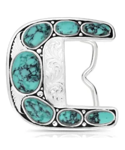 Montana Silversmiths Women's Clear Blue Sky Belt Buckle