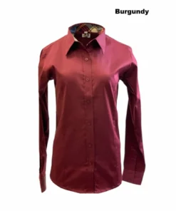 Royal Highness Women’s Sateen Concealed Zipper Shirt 12 Royal Highness Women’s Sateen Concealed Zipper Shirt -Cowpokes Onlines.com 68515 BURG