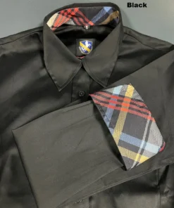 Royal Highness Women’s Sateen Concealed Zipper Shirt 16 Royal Highness Women’s Sateen Concealed Zipper Shirt -Cowpokes Onlines.com 68515 black