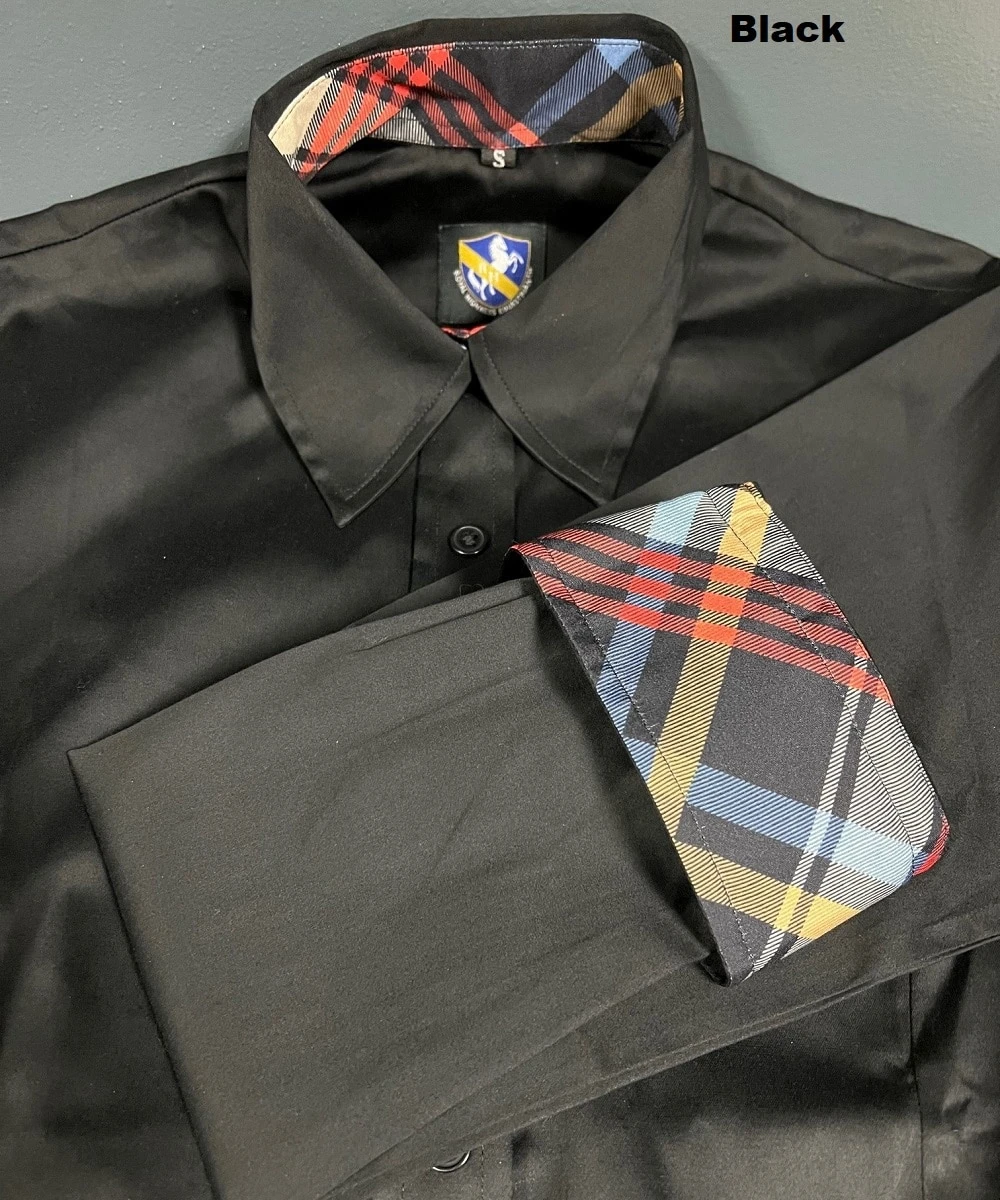 Royal Highness Women’s Sateen Concealed Zipper Shirt 8 Royal Highness Women’s Sateen Concealed Zipper Shirt - Image 8