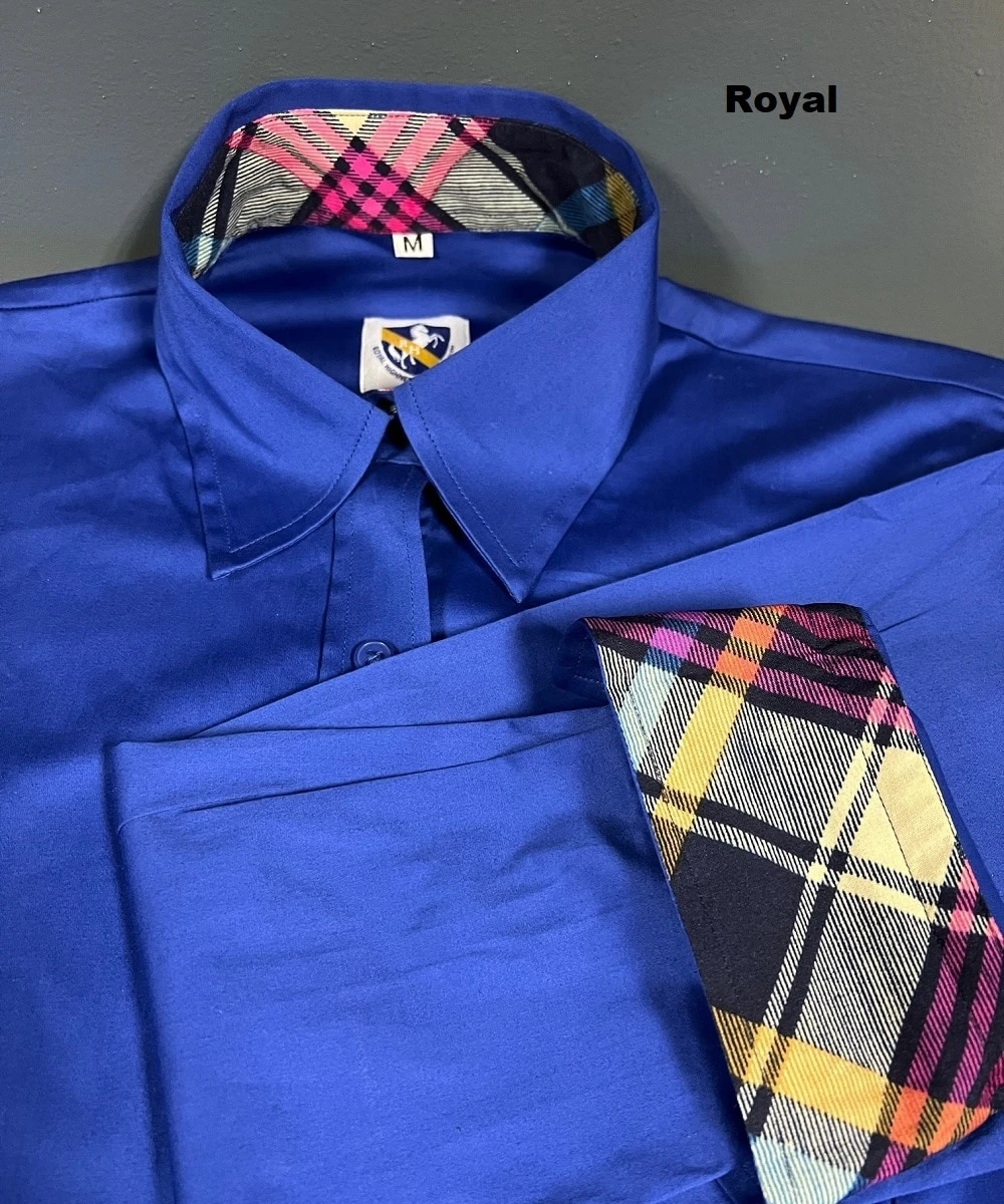 Royal Highness Women’s Sateen Concealed Zipper Shirt 6 Royal Highness Women’s Sateen Concealed Zipper Shirt - Image 6