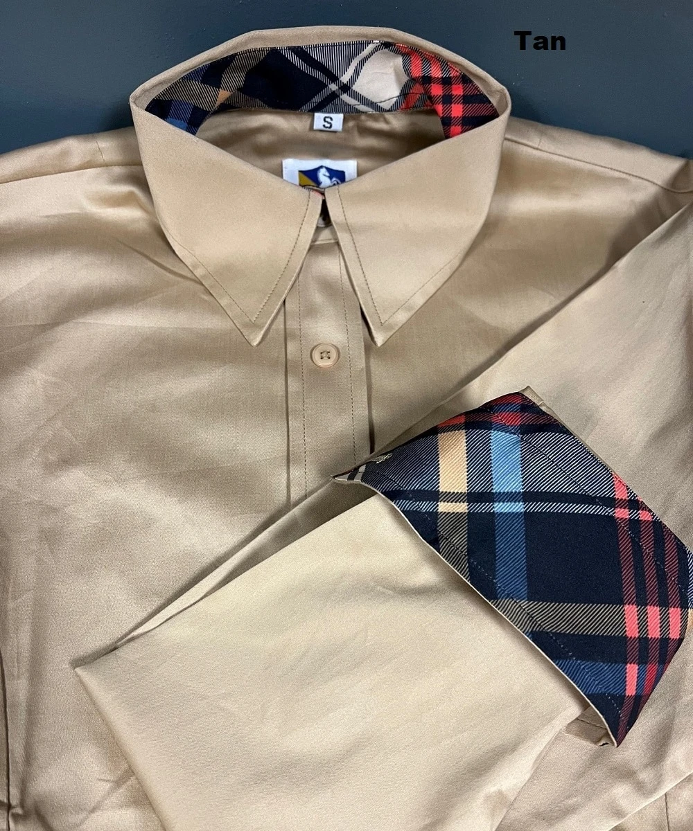 Royal Highness Women’s Sateen Concealed Zipper Shirt 9 Royal Highness Women’s Sateen Concealed Zipper Shirt - Image 9