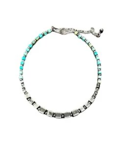 Isac Trading Women's Gemstone & Navajo Bead Necklace