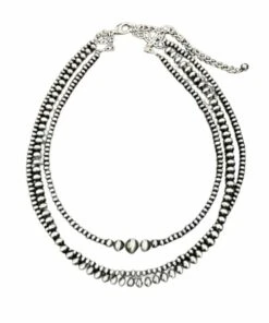 Isac Trading Women's 3-Strand Navajo Necklace