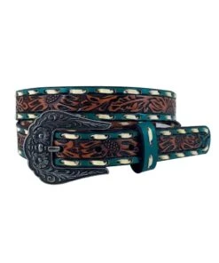Gem-Dandy Women's Roper Tooled Belt