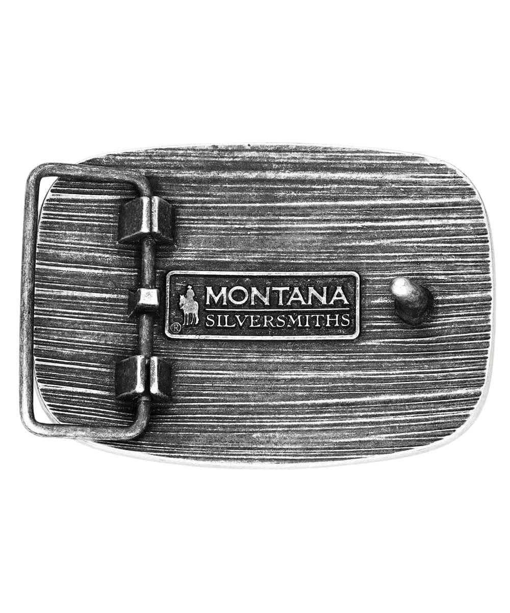 Montana Silversmiths Men's Patriotic Longhorn Buckle 2 Montana Silversmiths Men's Patriotic Longhorn Buckle - Image 2